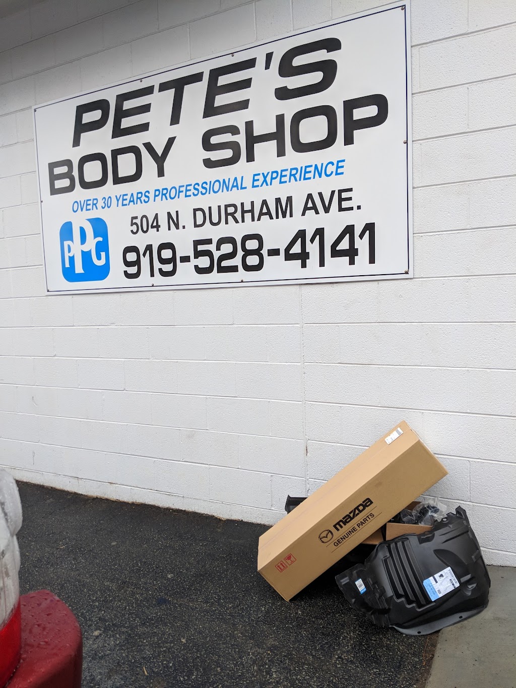 Petes Body Shop-Creedmoor Inc | 504 N Durham Ave, Creedmoor, NC 27522 | Phone: (919) 528-4141
