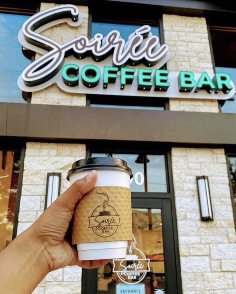 Soirée Coffee Bar | 320 Singleton Blvd Suite 190, Dallas, TX 75212, USA | Phone: (972) 850-9030