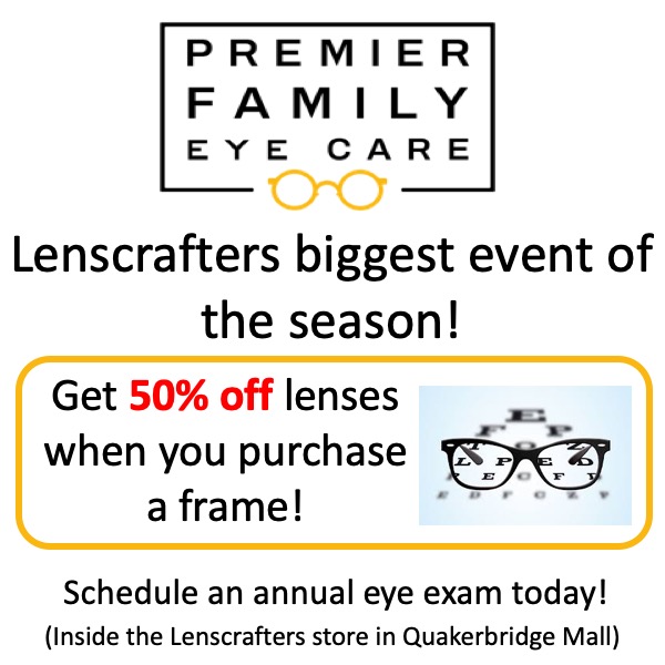 Premier Family Eye Care - Lenscrafters | Lenscrafters Store, 150 Quakerbridge Mall, Lawrence Township, NJ 08648, USA | Phone: (609) 897-1036