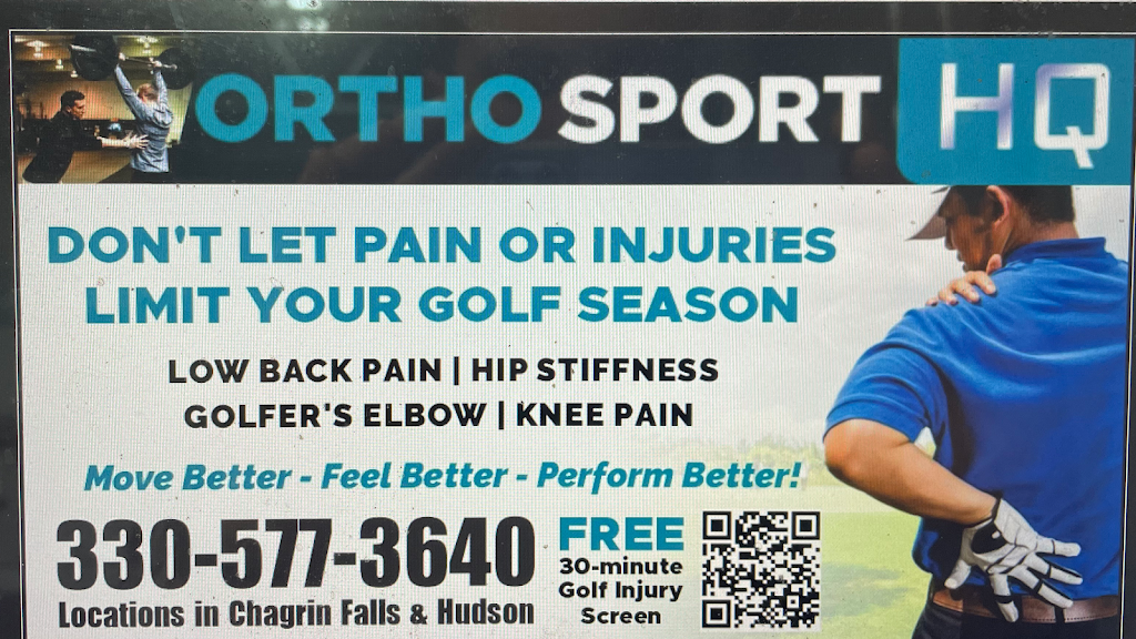 OrthoSport HQ | 576 Industrial Pkwy, Chagrin Falls, OH 44022, USA | Phone: (330) 231-0987