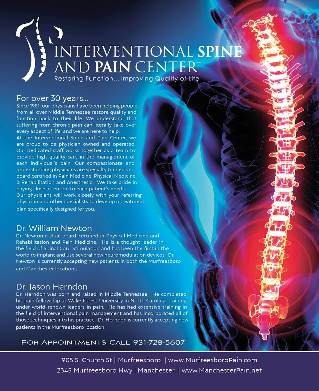 Interventional Spine and Pain Center | 905 S Church St, Murfreesboro, TN 37130, USA | Phone: (931) 313-3820