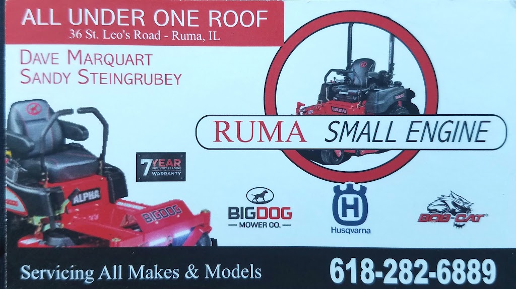 Ruma Small Engine | 36 St Leo Rd suite a, Ruma, IL 62278, USA | Phone: (618) 282-6889