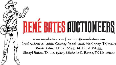 Rene Bates Auctioneers, Inc. | 1650 W Virginia St Suite 104, McKinney, TX 75069, USA | Phone: (972) 548-9636