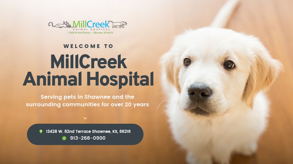Mill Creek Animal Hospital | 13428 W 62nd Terrace, Shawnee, KS 66216, USA | Phone: (913) 268-0900