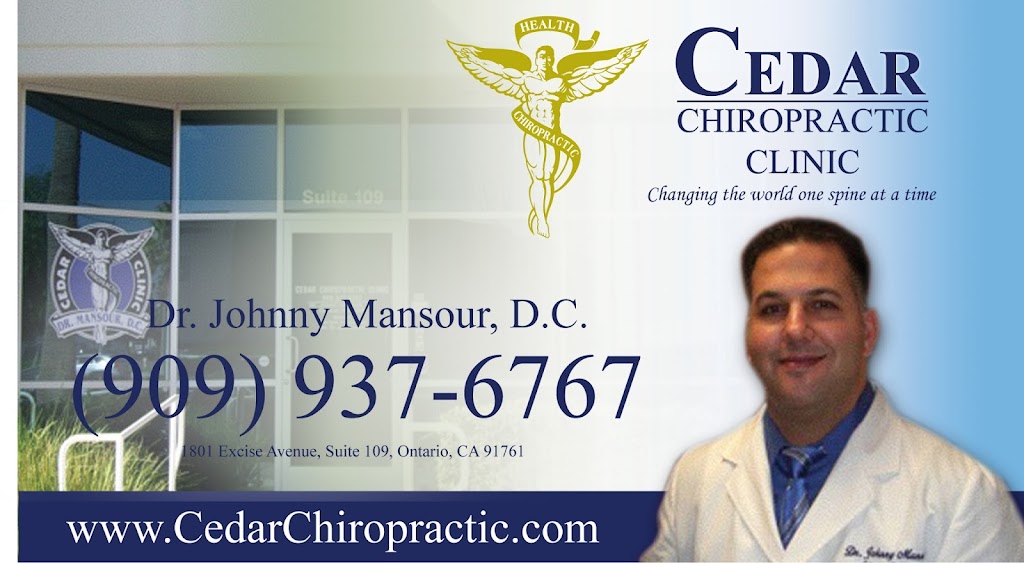 Cedar Chiropractic Clinic | 1801 Excise Ave Suite # 109, Ontario, CA 91761, USA | Phone: (909) 937-6767