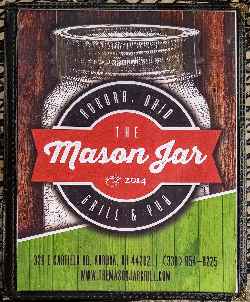 The Mason Jar Grill and Pub | 329 E Garfield Rd, Aurora, OH 44202, USA | Phone: (330) 954-8225