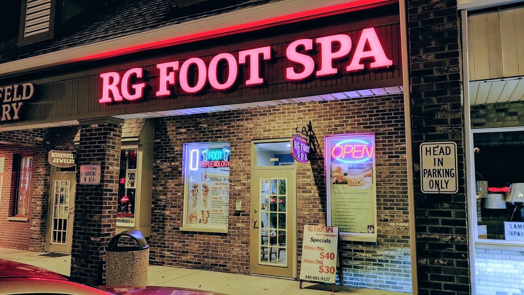 RG FOOT SPA | 5666 Mayfield Rd, Lyndhurst, OH 44124, USA | Phone: (440) 681-9127