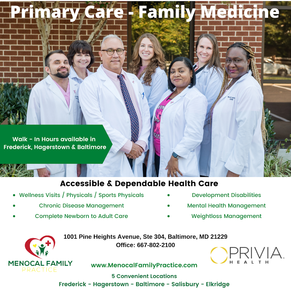 Menocal Family Practice | 1001 Pine Heights Ave # 304, Baltimore, MD 21229, USA | Phone: (667) 802-2100