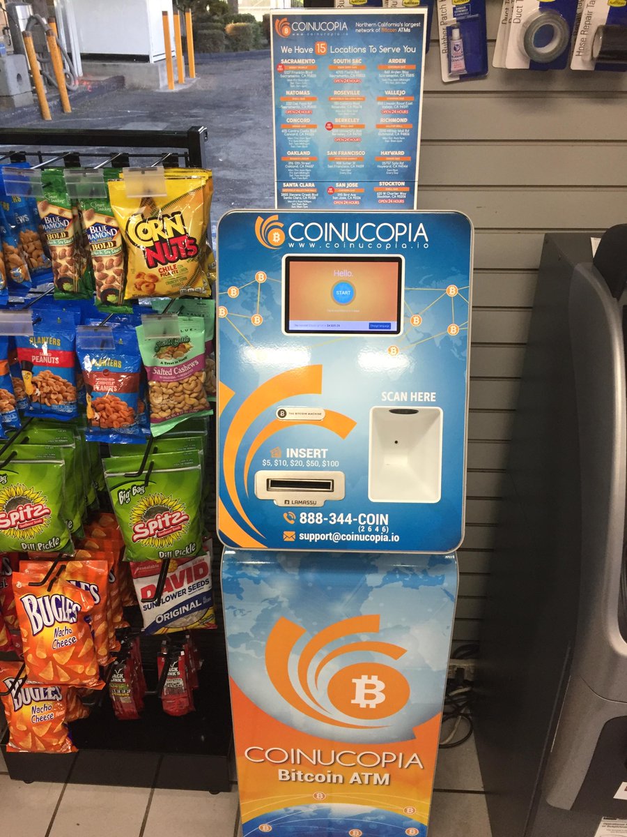 Coinucopia Bitcoin ATM | 25757 Soto Rd, Hayward, CA 94544, USA | Phone: (888) 344-2646