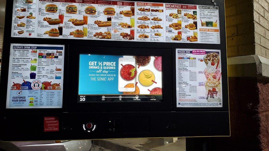 Sonic Drive-In | 13730 S Black Bob Rd, Olathe, KS 66062, USA | Phone: (913) 791-0025