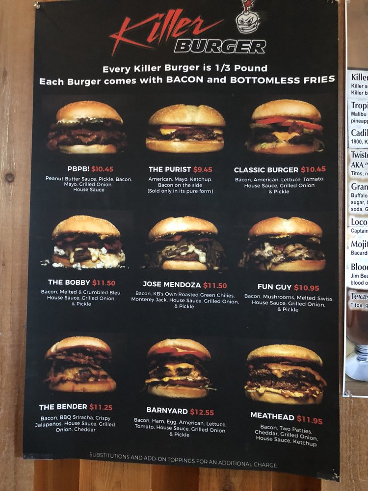 Killer Burger | 14682 SE Sunnyside Rd, Happy Valley, OR 97015 | Phone: (503) 855-3444