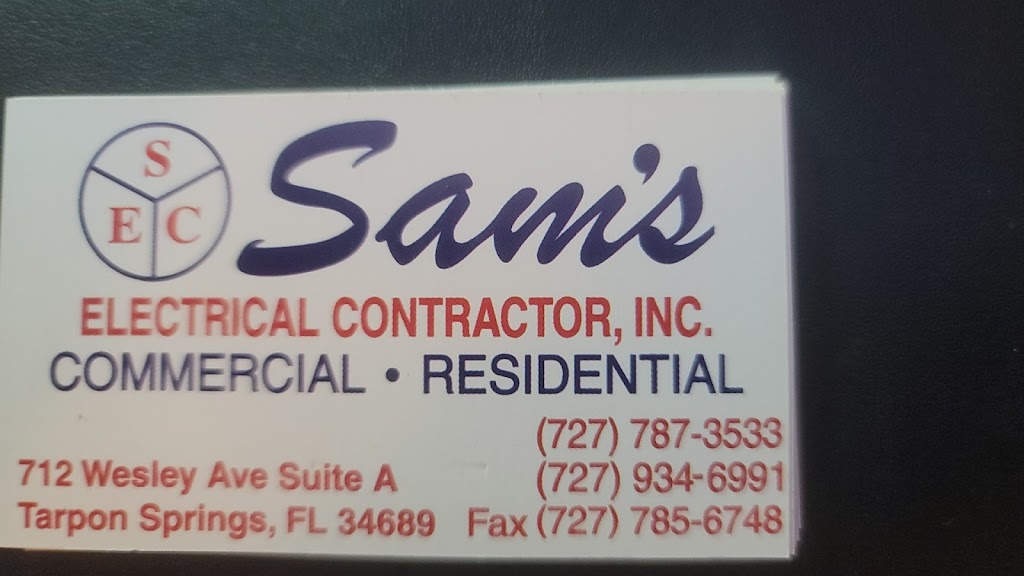 Sam’s Electrical Contractors Inc. | 712 Wesley Ave B, Tarpon Springs, FL 34689, USA | Phone: (727) 787-3533