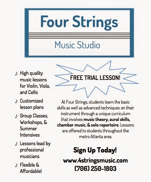 Four Strings Music Studio | 822 Creekside Dr NW, Kennesaw, GA 30144, USA | Phone: (706) 250-1803