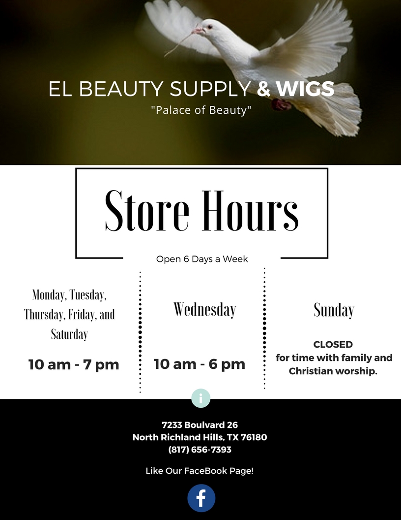 EL Beauty Supply & Wigs | 7233 26 Blvd, Richland Hills, TX 76180, USA | Phone: (817) 656-7393