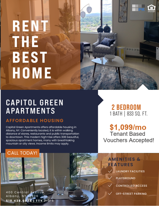 Capitol Green Apartments | 400 Central Ave, Albany, NY 12206, USA | Phone: (518) 438-6834