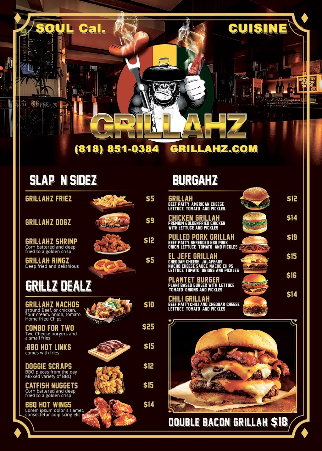 Grillahz | 14729 Chatsworth Dr, Mission Hills, CA 91345, USA | Phone: (818) 851-0384