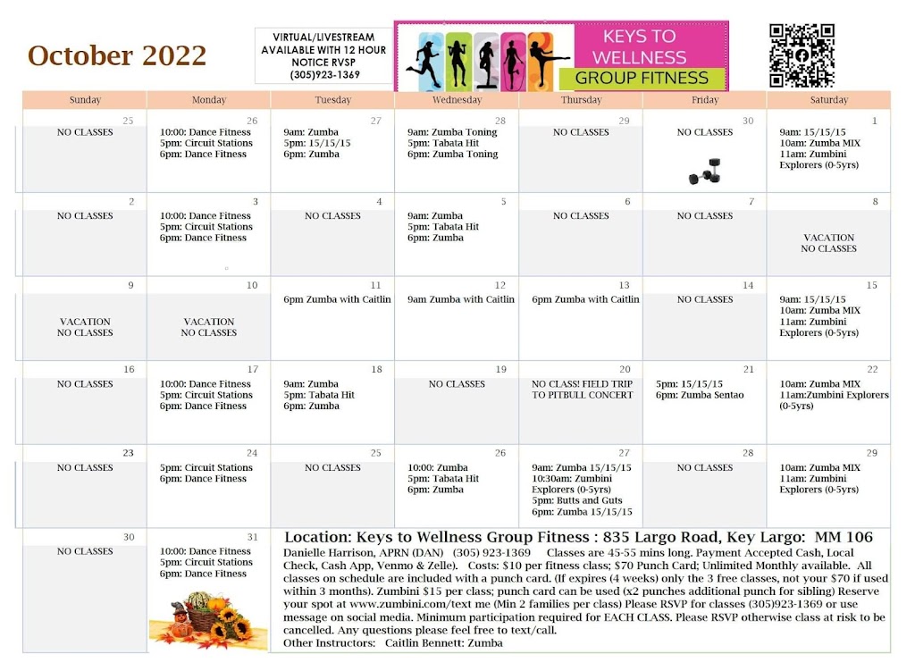 Keys to Wellness Group Fitness | 835 Largo Rd, Key Largo, FL 33037, USA | Phone: (305) 923-1369