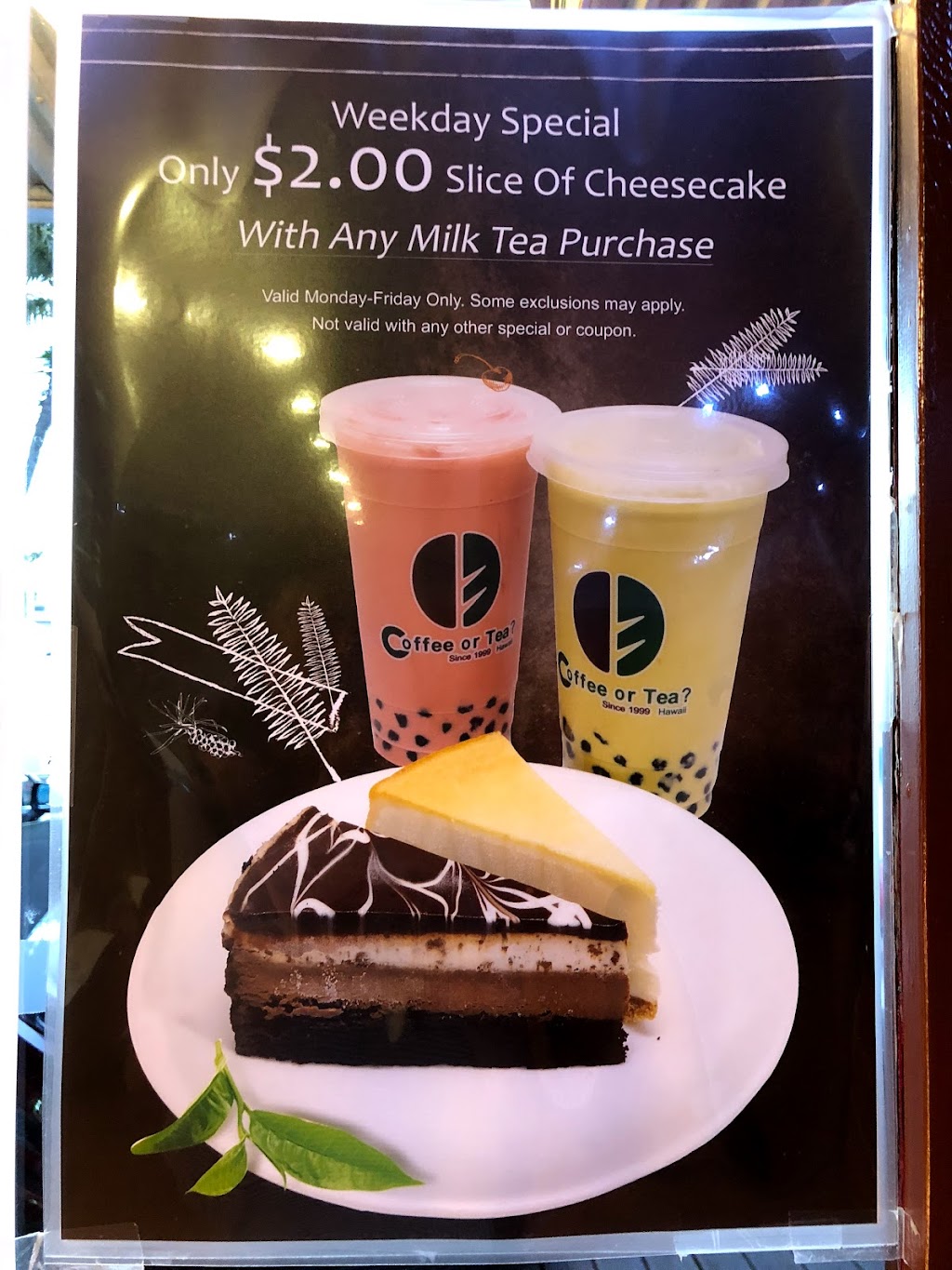 Coffee or Tea? | 98-199 Kamehameha Hwy #C6, Aiea, HI 96701, USA | Phone: (808) 487-5168