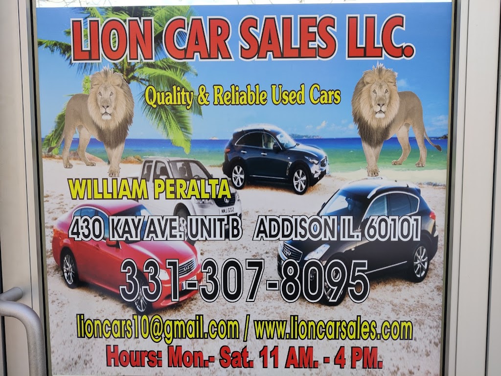 Lion Car Sales & Repair LLC. | 430 Kay Ave UNIT B, Addison, IL 60101, USA | Phone: (331) 307-8095