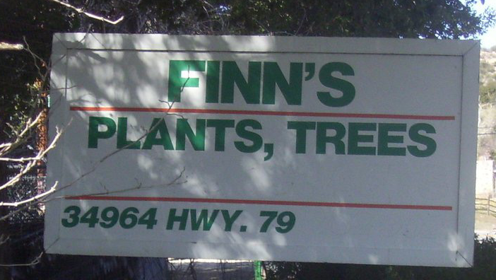 Finns Nursery | 34964 CA-79, Warner Springs, CA 92086, USA | Phone: (760) 782-0390