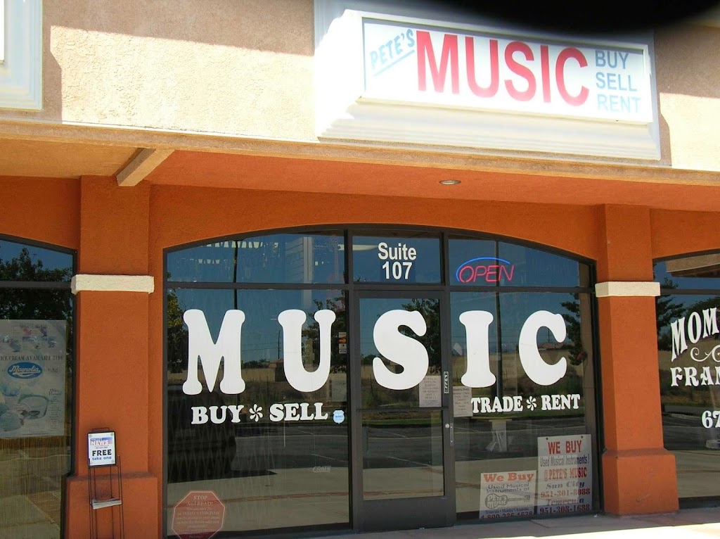 Petes Music & Guitar Shop | 29800 Bradley Rd, Menifee, CA 92586, USA | Phone: (951) 301-8088