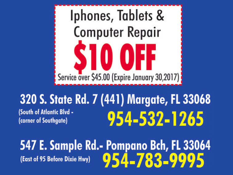 Computer and Phone Repair | 547 E Sample Rd, Pompano Beach, FL 33064, USA | Phone: (954) 783-9995