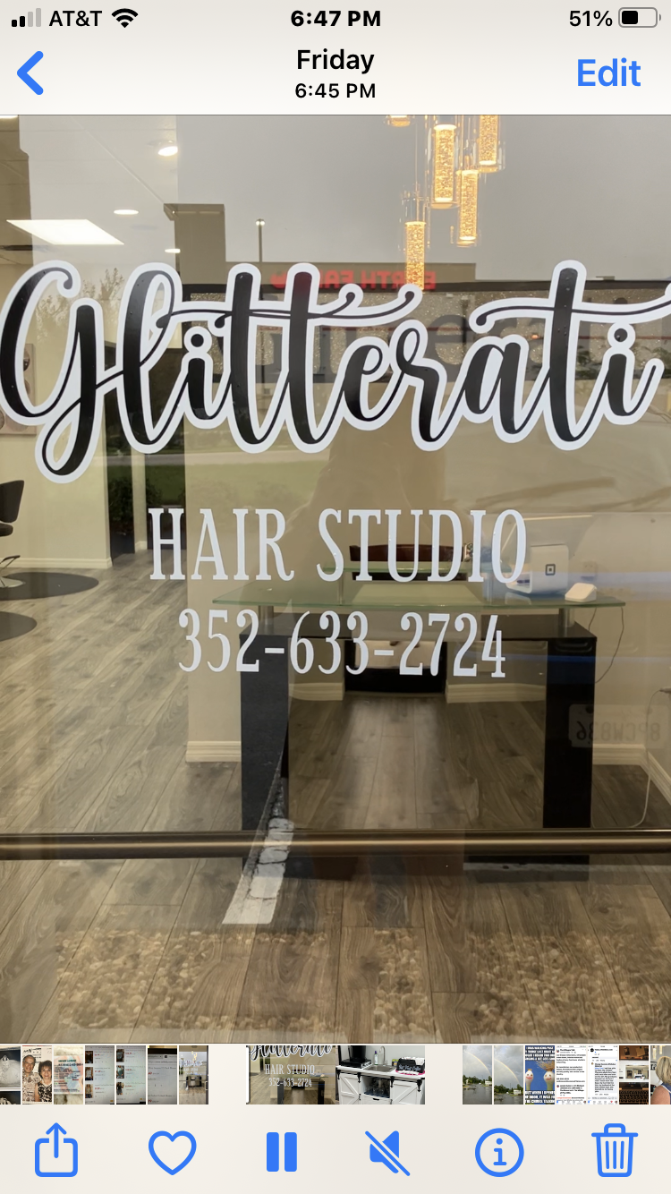 Glitterati Hair Studio | 371 Fennell Blvd, Lady Lake, FL 32159, USA | Phone: (305) 587-1144