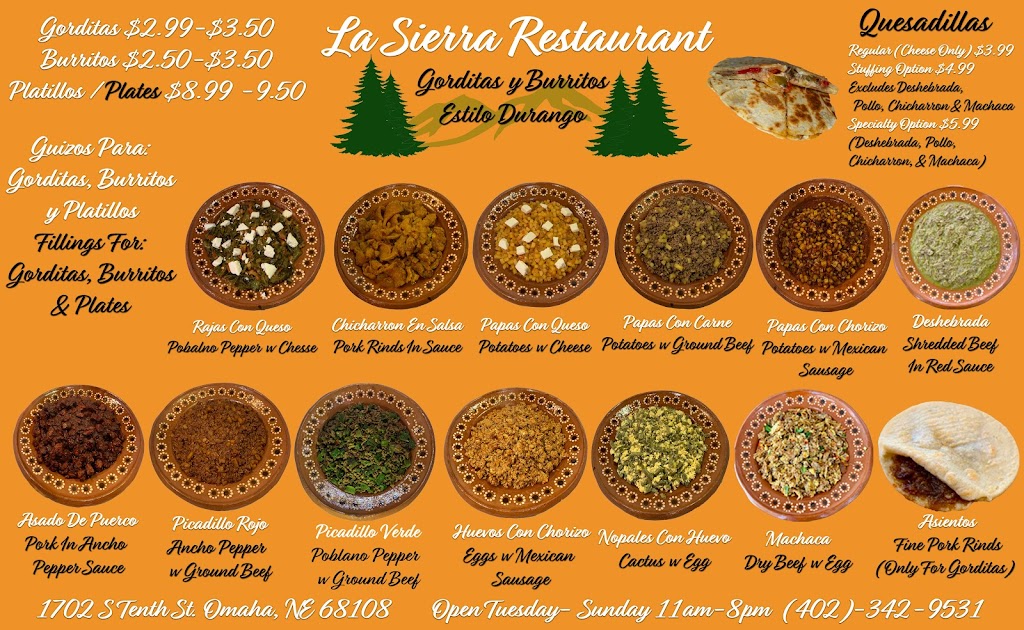 La Sierra Restaurant | 1702 S 10th St, Omaha, NE 68108, USA | Phone: (402) 342-9531