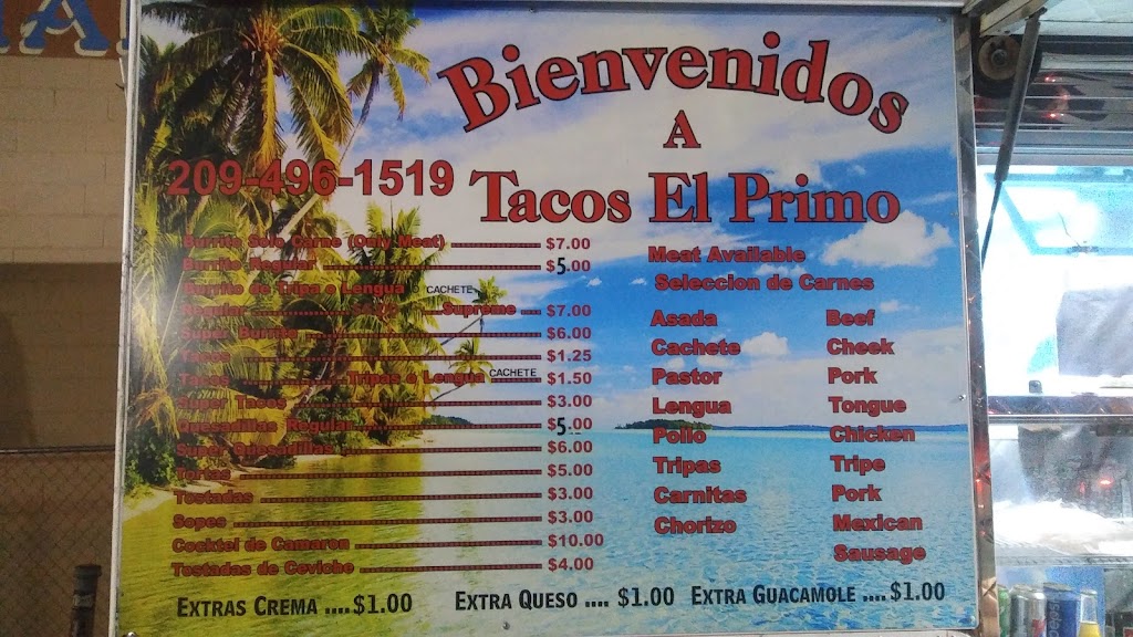 Tacos El Primo | 133013009, Modesto, CA 95357, USA | Phone: (209) 496-1519