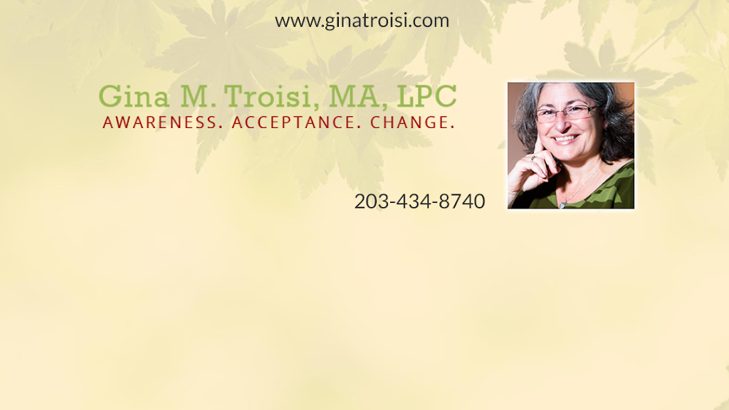 Gina M. Troisi - Licensed Professional Counselor | 83 East Ave Suite 213, Norwalk, CT 06851, USA | Phone: (203) 434-8740