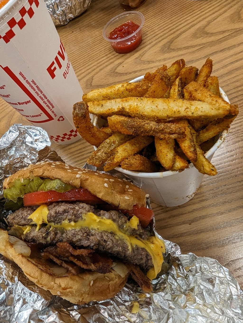 Five Guys | 9749 Northlake Centre Pkwy E, Charlotte, NC 28216, USA | Phone: (704) 596-2292