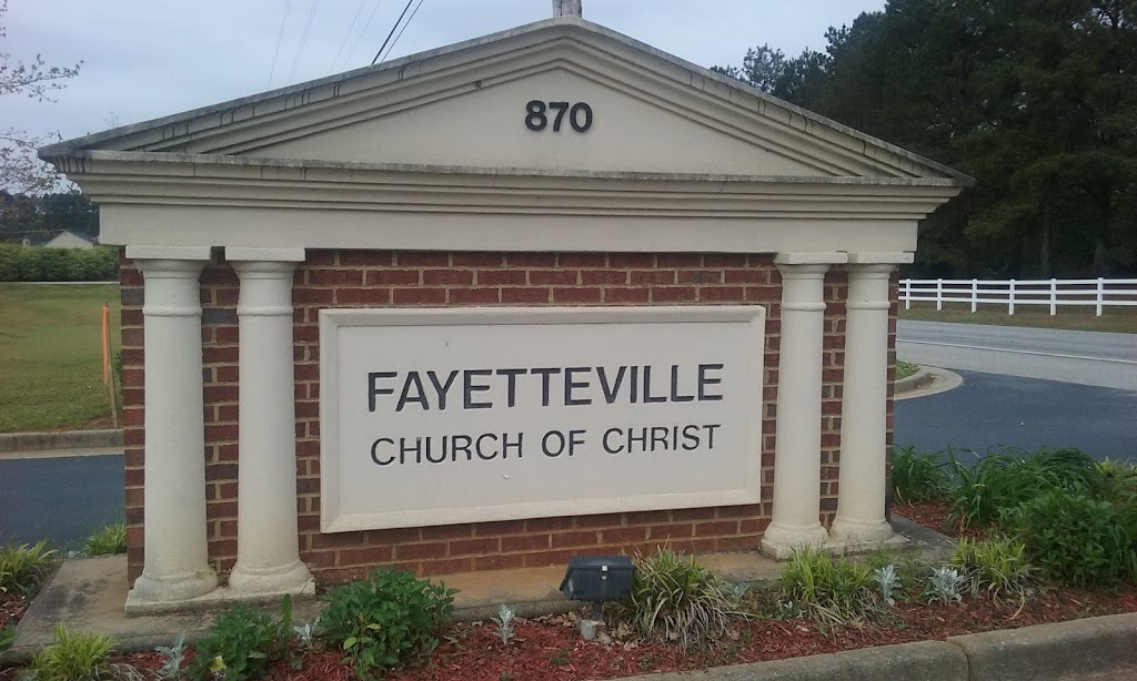 Fayetteville Church of Christ | 870 Redwine Rd, Fayetteville, GA 30215 | Phone: (770) 461-3617