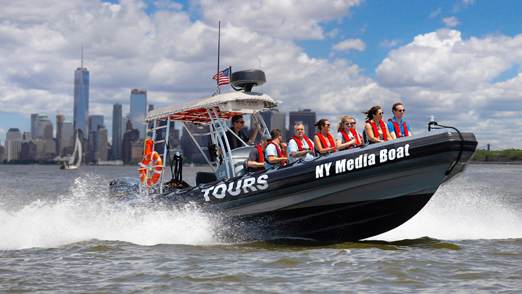 New York Media Boat | Adventure Boat Tours | 225 Liberty St, New York, NY 10281, USA | Phone: (347) 789-0588