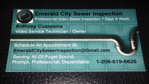 Emerald City Sewer Inspection | 140 Lakeside Ave, Seattle, WA 98122, USA | Phone: (206) 619-6626