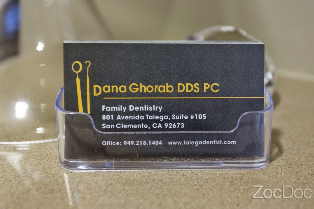 San Clemente Dentist, Dana Ghorab | 801 Avenida Talega #105, San Clemente, CA 92673, USA | Phone: (949) 218-1404