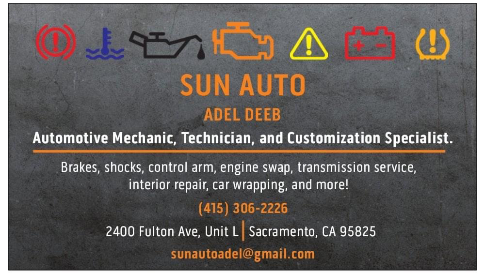 Sun Automotive Services | 2400 Fulton Ave Unit L, Sacramento, CA 95825, USA | Phone: (415) 306-2226