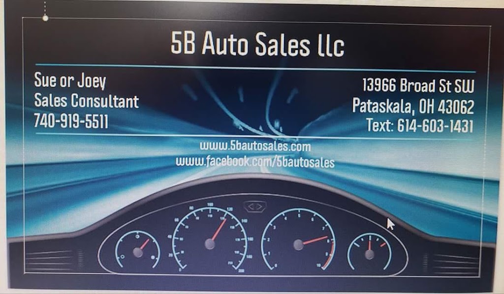 5B Auto Sales | 13966 Broad St SW, Pataskala, OH 43062, USA | Phone: (740) 919-5511