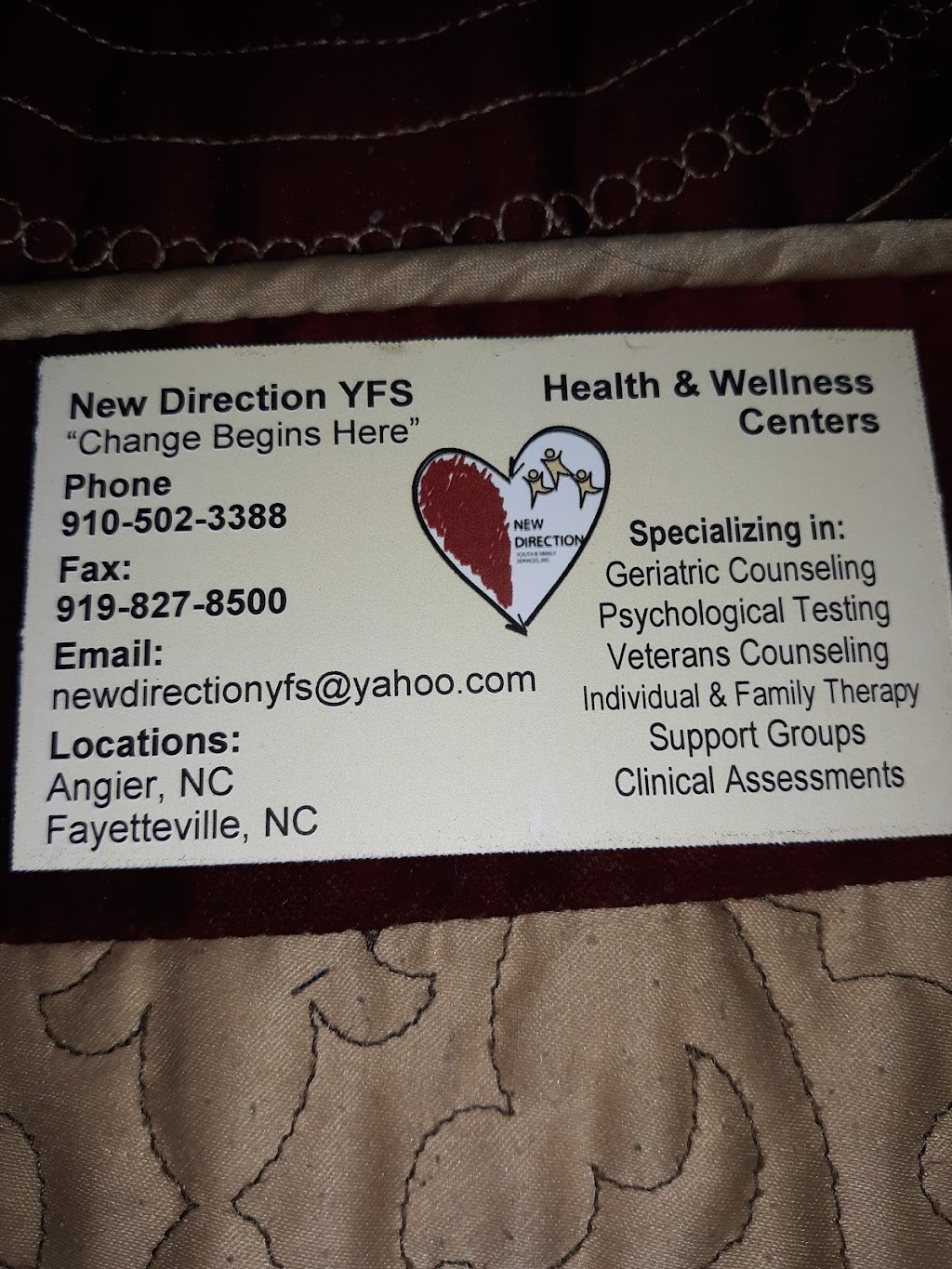 New Direction Youth and Family Services, Inc. | 45 Comm Park Ln, Angier, NC 27501, USA | Phone: (910) 502-3388