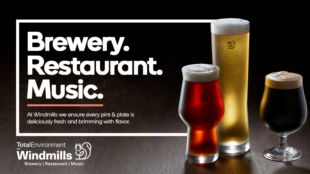 Windmills — Brewery. Restaurant. Music. | 5755 Grandscape Blvd, The Colony, TX 75056 | Phone: (972) 777-6770