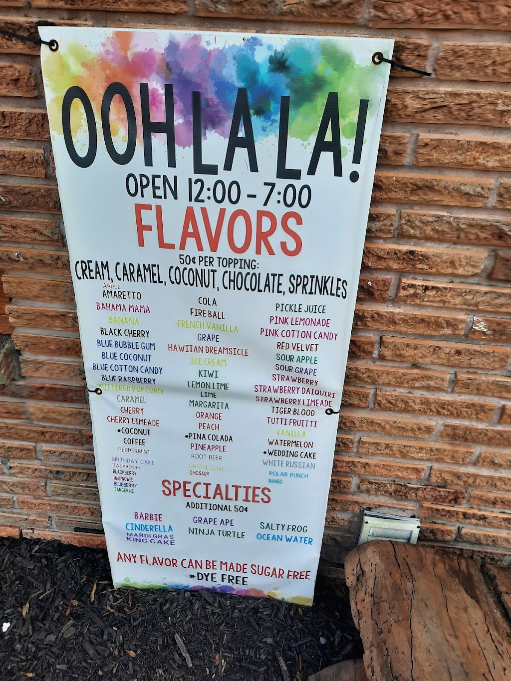 Ooh La La Shave Ice | 4702 N Main St Unit B, Baytown, TX 77521, USA | Phone: (281) 422-5717