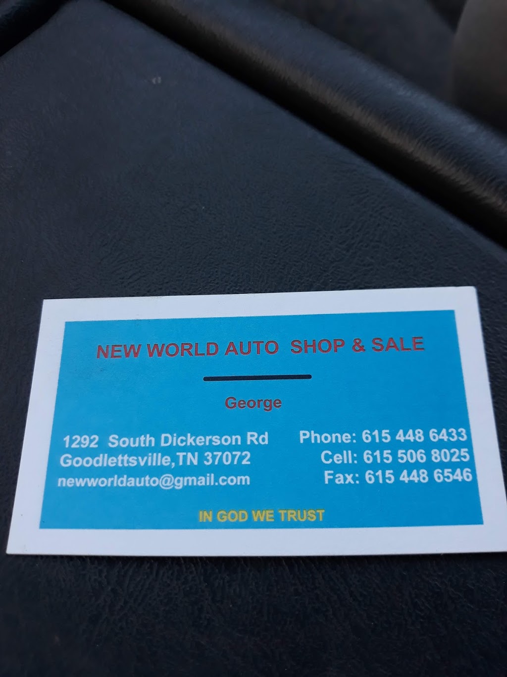 New World Auto Shop & Sales | 1292 Dickerson Rd, Goodlettsville, TN 37072, USA | Phone: (615) 448-6433
