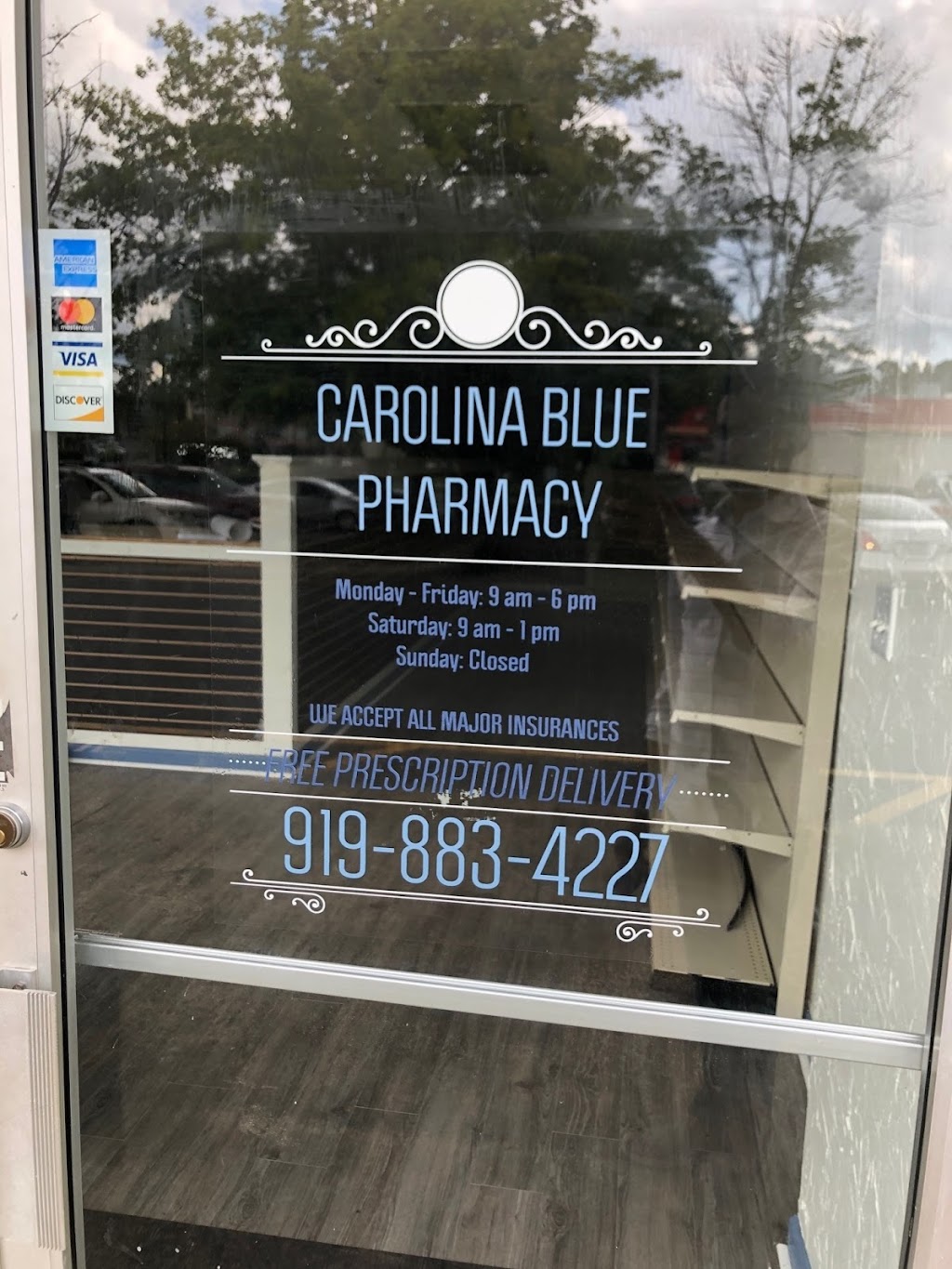 Carolina Blue Pharmacy | 6118 Farrington Rd H, Chapel Hill, NC 27517, USA | Phone: (919) 883-4227