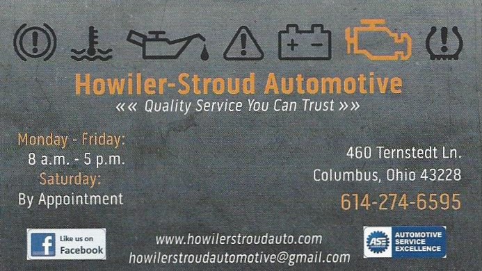 Howiler Stroud Automotive | 460 Ternstedt Ln, Columbus, OH 43228, USA | Phone: (614) 274-6595