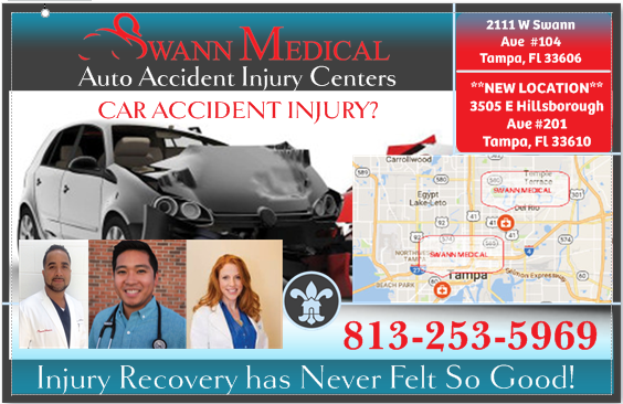 Swann Medical Injury Chiropractic | 2525 E Hillsborough Ave Suite 111, Tampa, FL 33610, USA | Phone: (813) 796-7703