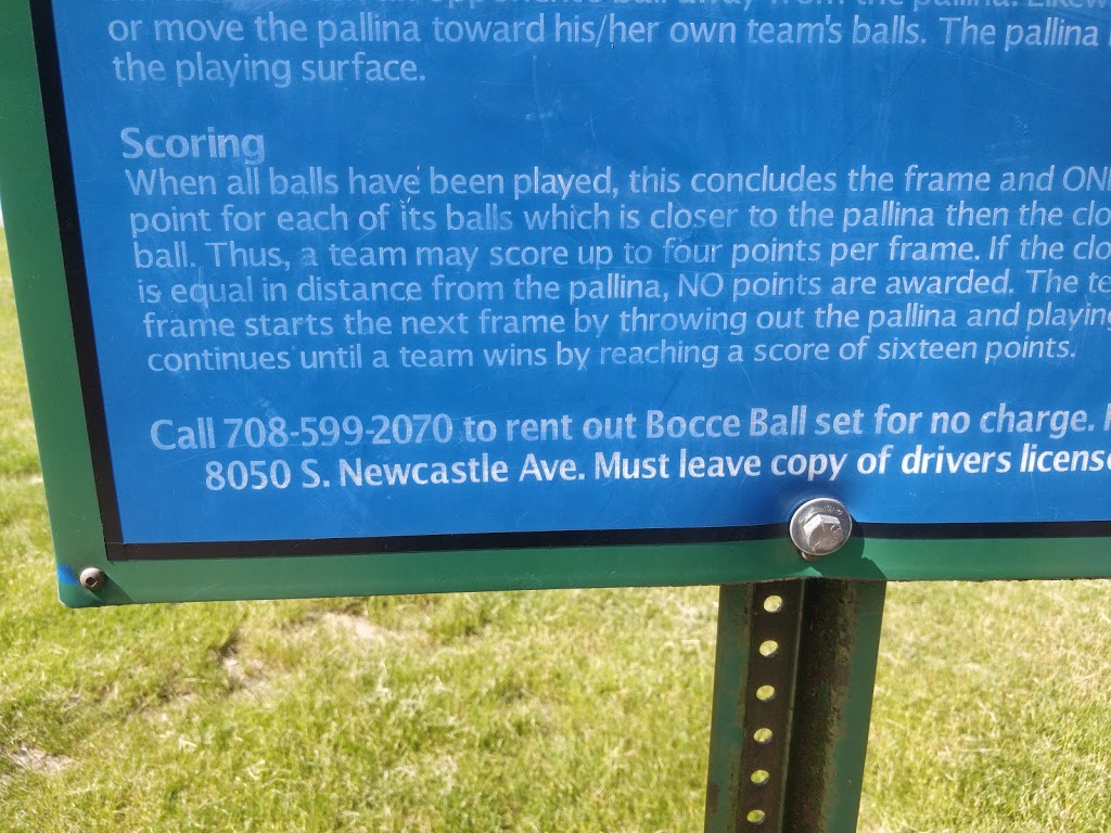 Bocce ball court | Burbank, IL 60459, USA | Phone: (708) 599-2070