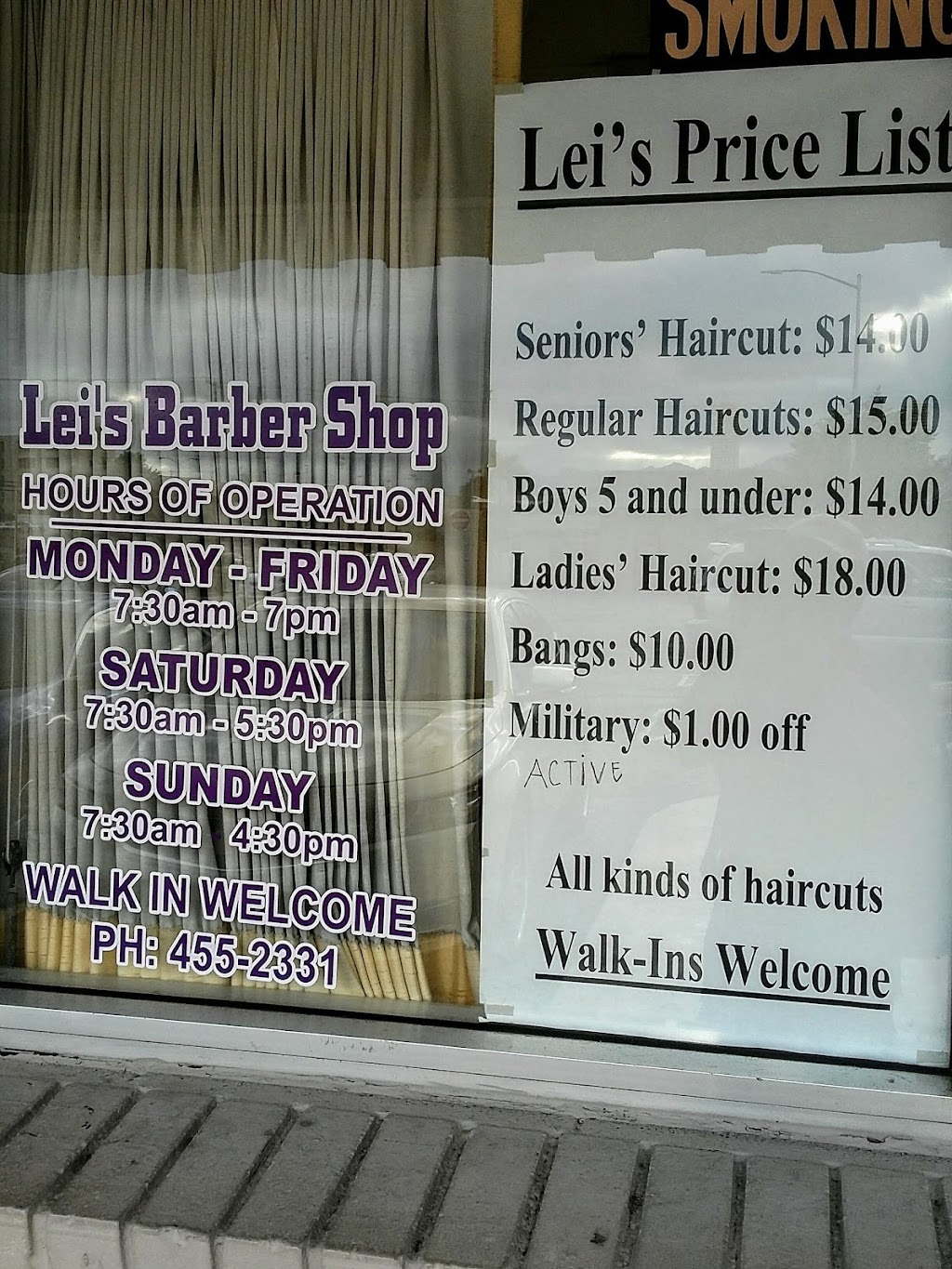 Leis Barber SHOP | 850 Kamehameha Hwy, Pearl City, HI 96782, USA | Phone: (808) 455-2331