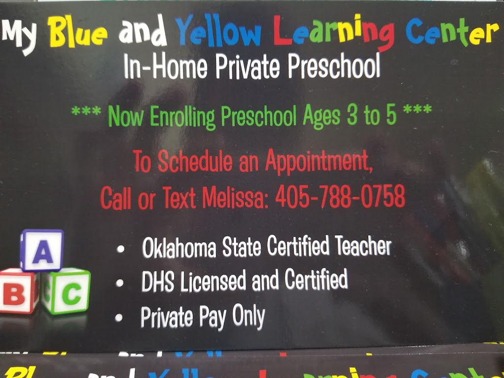 My Blue and Yellow Learning Center | 3520 S Peebly Rd, Newalla, OK 74857, USA | Phone: (405) 788-0758