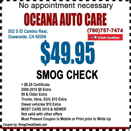 Oceana Auto Care | 502 S El Camino Real, Oceanside, CA 92058, USA | Phone: (760) 757-7474