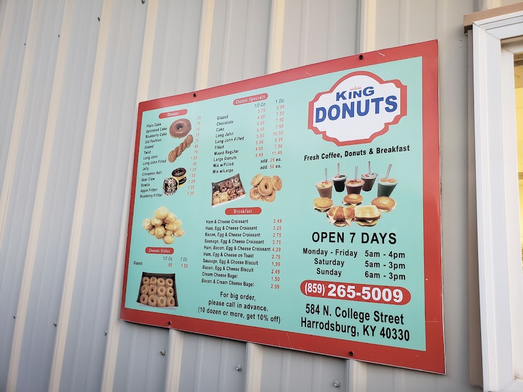 King Donuts | 584 N College St, Harrodsburg, KY 40330, USA | Phone: (859) 265-5009