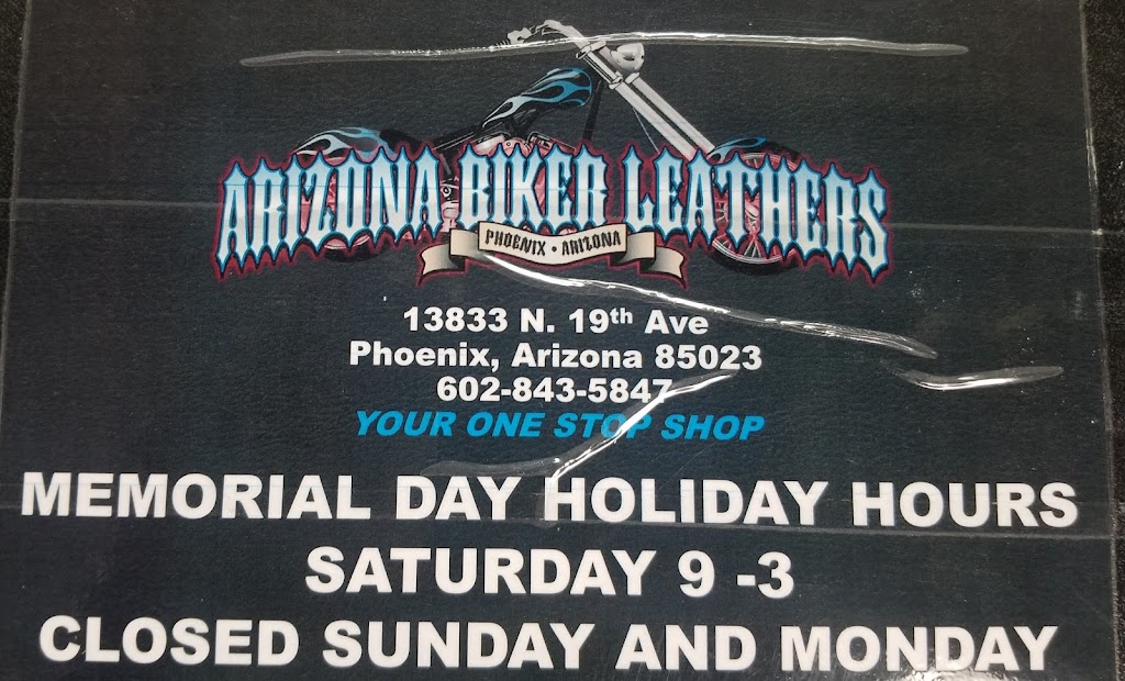 Arizona Biker Leathers | 13833 N 19th Ave, Phoenix, AZ 85023, USA | Phone: (602) 843-5847